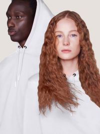 Weißes Hoodie Unisex